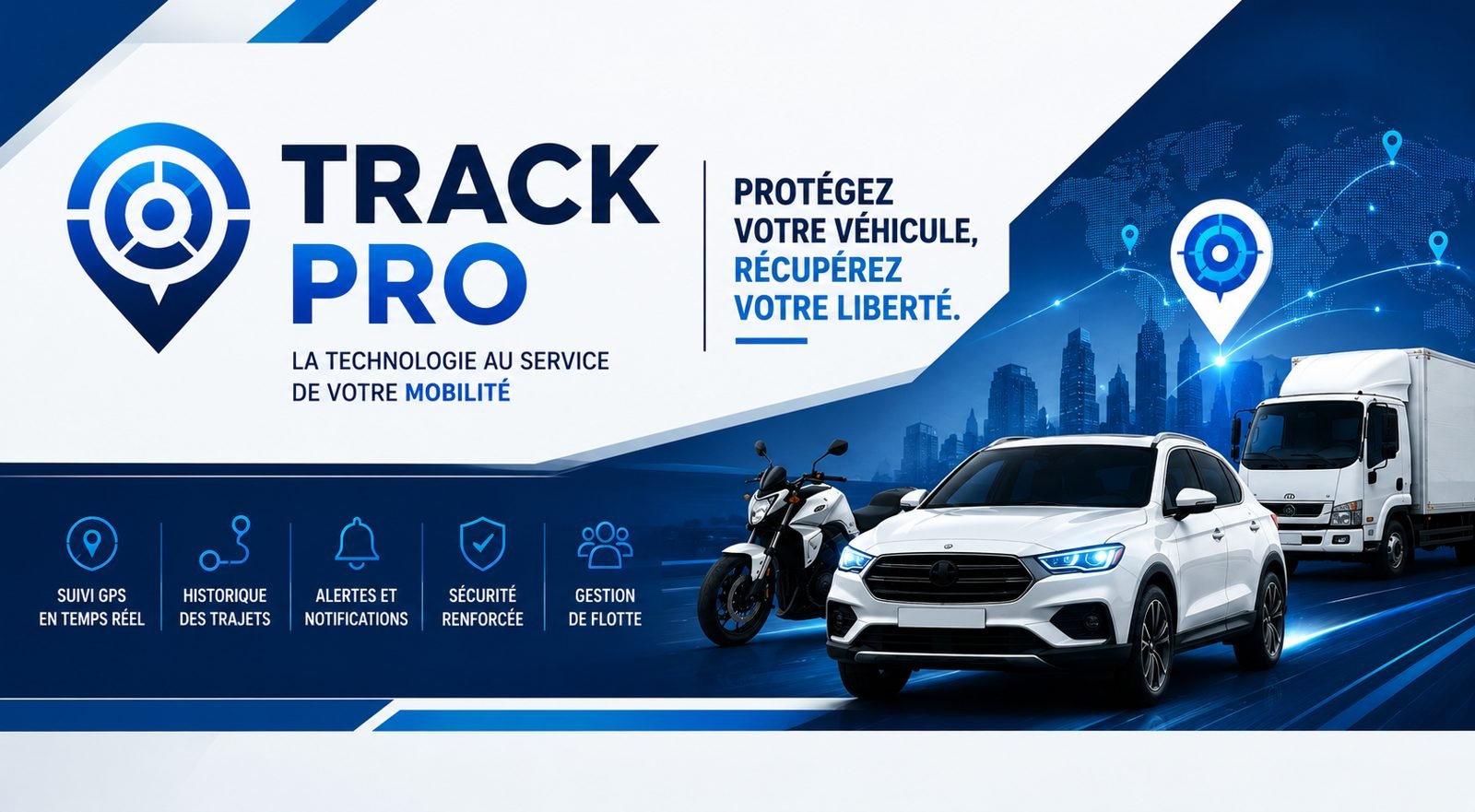 TrackPro — Protégez votre véhicule, récupérez votre liberté